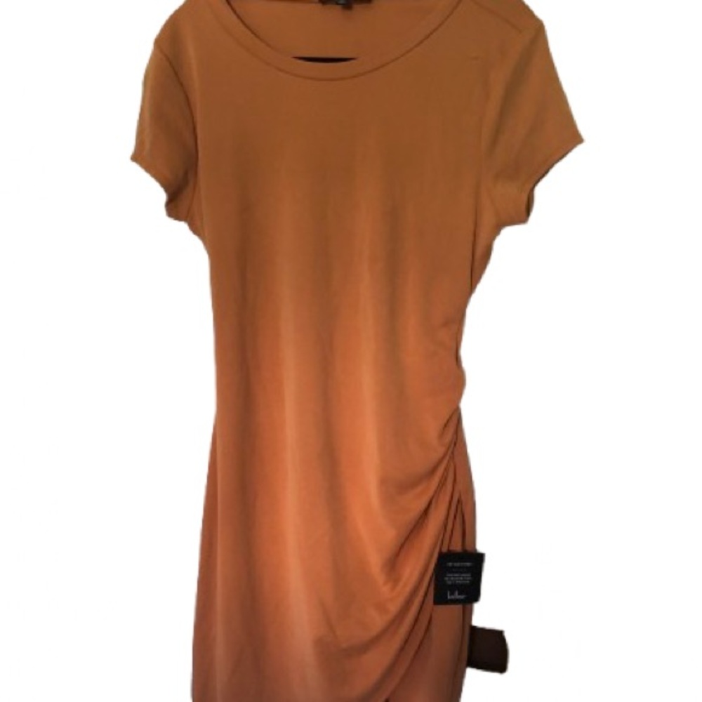 Orange Short Sleeve Dress